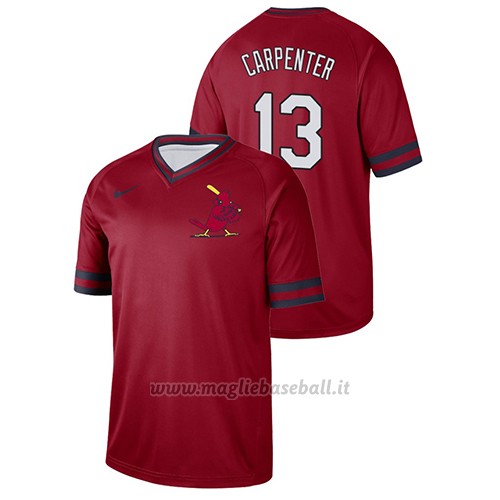 Maglia Baseball Hombre St. Louis Cardinals Matt Carpenter Cooperstown Collection 13 Legend Rosso